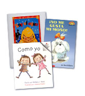 Books: "Como yo" and "¡No me gusta mi moño!"