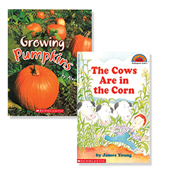Books: "Growing Pumpkins" and "The Cows Are in the Corn"