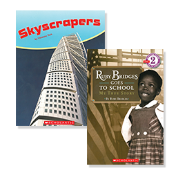 Books: "Skyscrapers" and "Ruby Bridges goes to school"