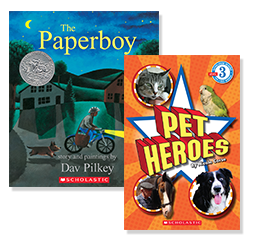 Books: "The Paperboy" and "Pet Heroes"