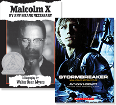 Books: "Malcolm X" and "Stormbreaker"