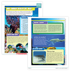 Example Sheets: "Animal Record Breakers" and "Creatures of the Deep"