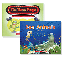 Books: "Sea Animals" and "The Three Frogs"