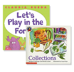 Book arrangement including "Collections"