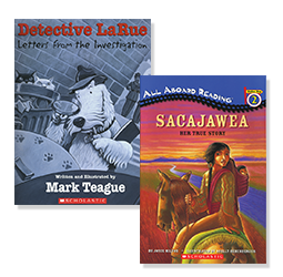 Books: "Detective LaPine" and "Sacajawea"